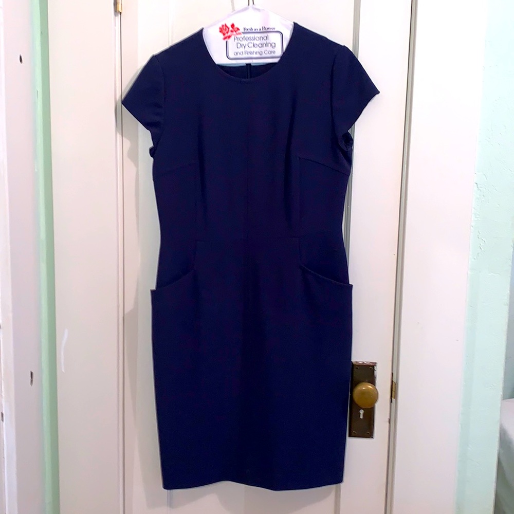 Boden Navy professional sheath dress 8L